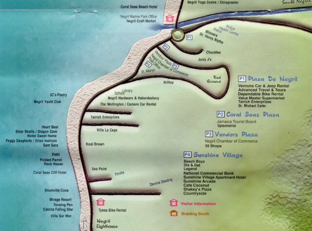 Negril South Map