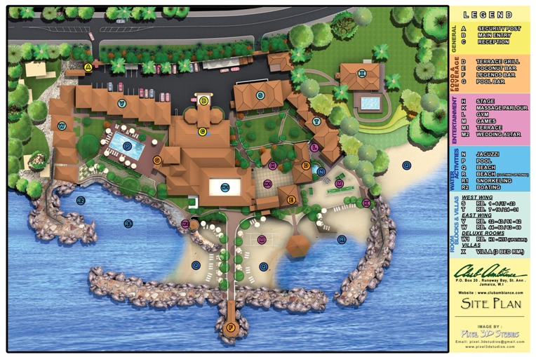 Ambiance Resort Map