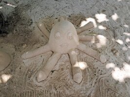 Otopus Sand Sculpture